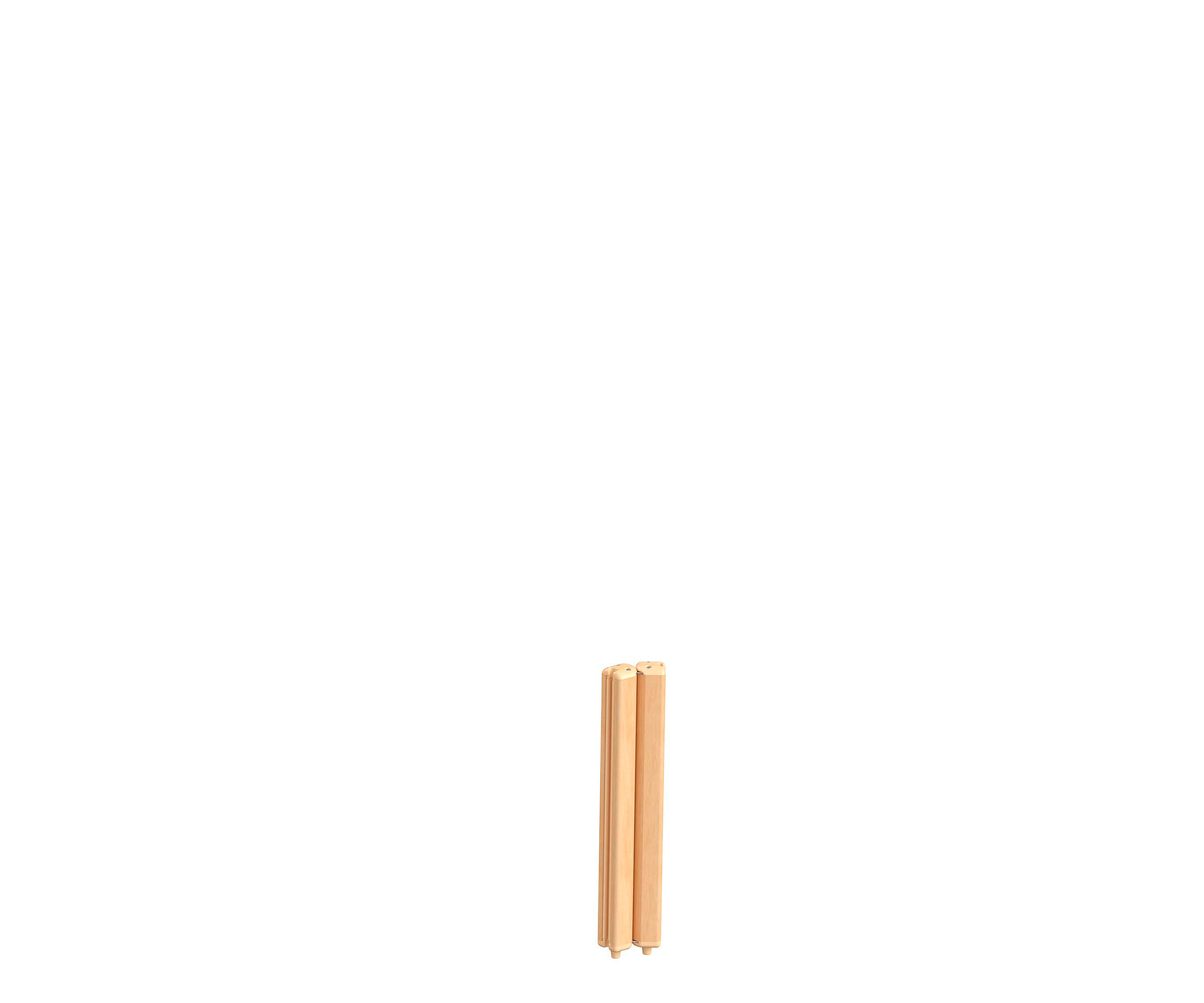 Wooden angled post, 41 cm