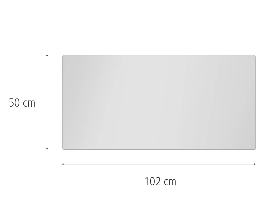 F452 Clear Cover, 102cm x 50cm dimensions