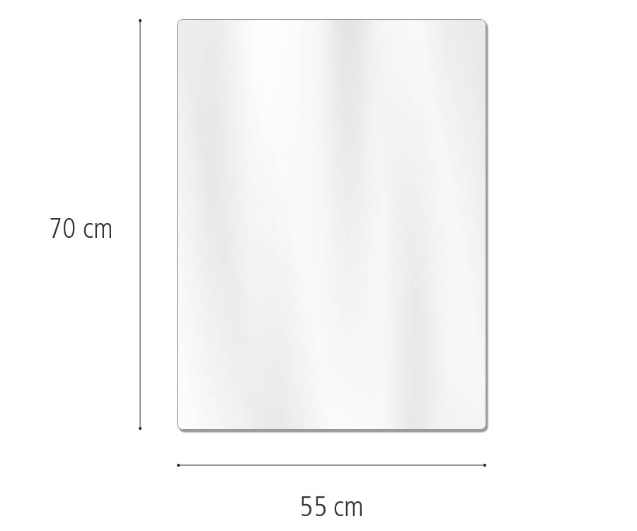 F846 Mirror Cover, 55cm x 70cm dimensions