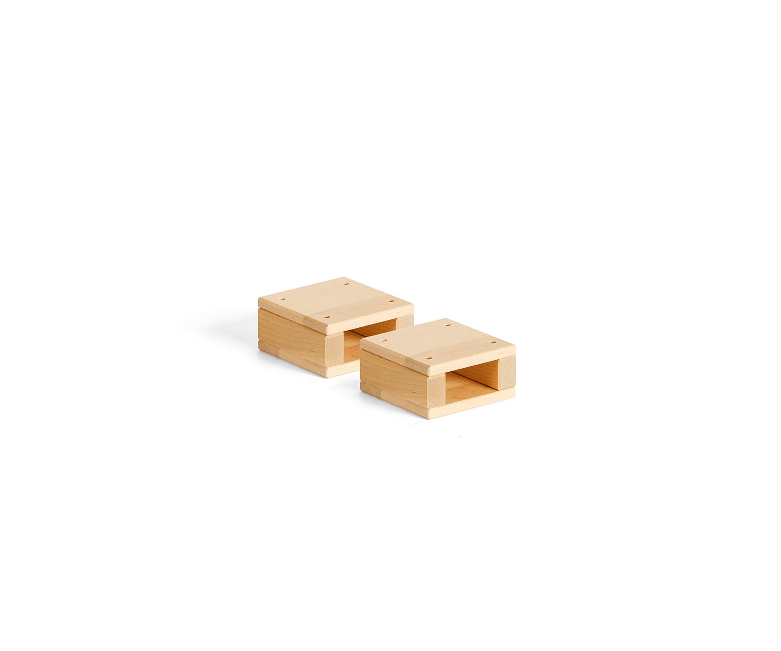 2 Mini hollow block squares