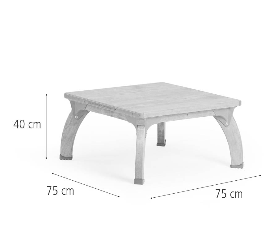 Square Outlast play table dimensions