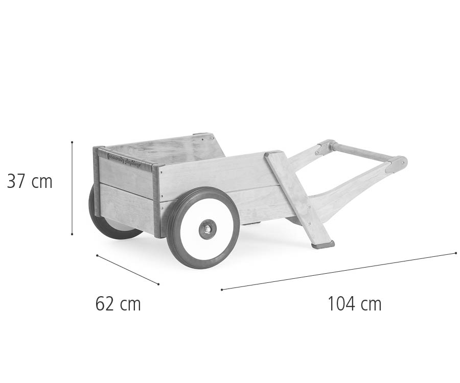 Dimensions of the Outlast children’s wheelbarrow